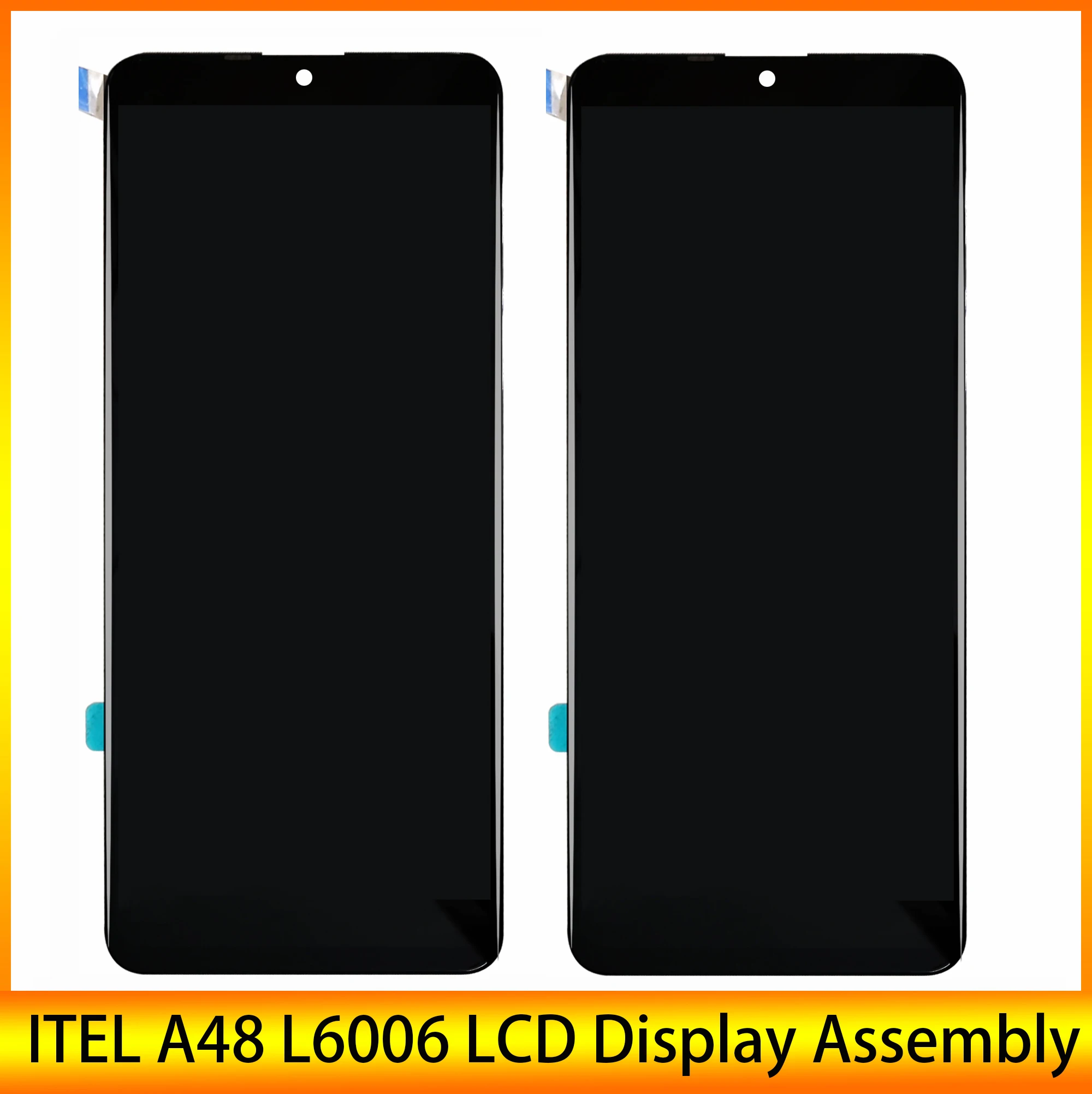 Pantalla LCD ORIGINAL 720x1560 px 6,10 "para Itel A48 L6006, digitalizador con Sensor t&aacute;ctil, color negro-0