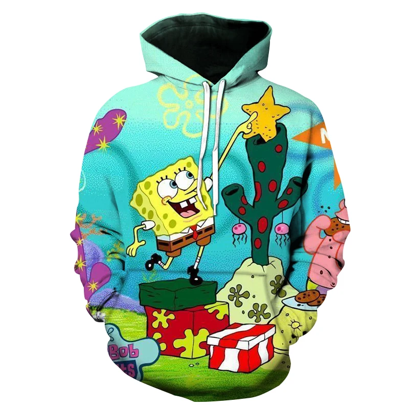 

2020Funny Yellow bob Hoodies Man Sponge family Print 3D Hoodie Sweatshirt Men Anime Cartoon Pullover Unisex Hooded Cut Couples c