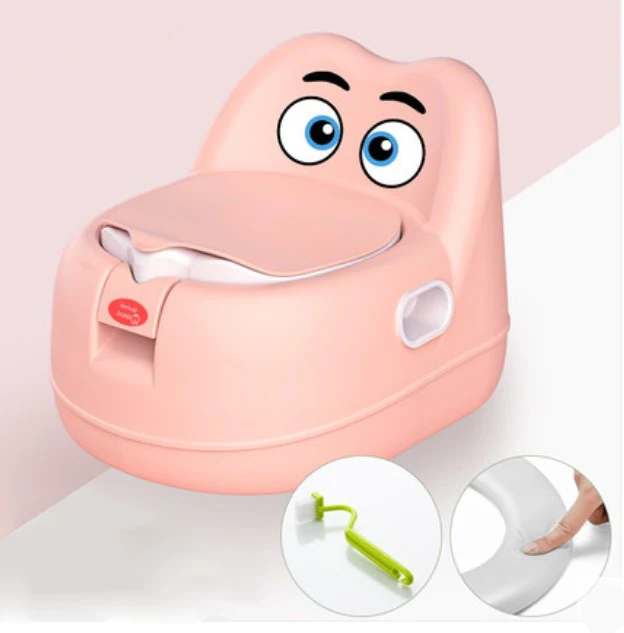 soft pink Стиль красочный детский туалет мальчик девочка Горшок детский писсуар детское сиденье для унитаза обучение - Цвет: soft pink