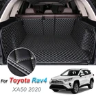 Кожаный коврик для багажника автомобиля для Toyota Rav4 XA50 2020, подкладка для груза, напольный коврик для багажника, ковер, автомобильные аксессуары