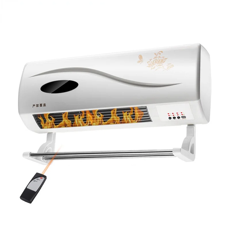 Домашний электрический обогреватель 220 В настенный керамический тепловой с