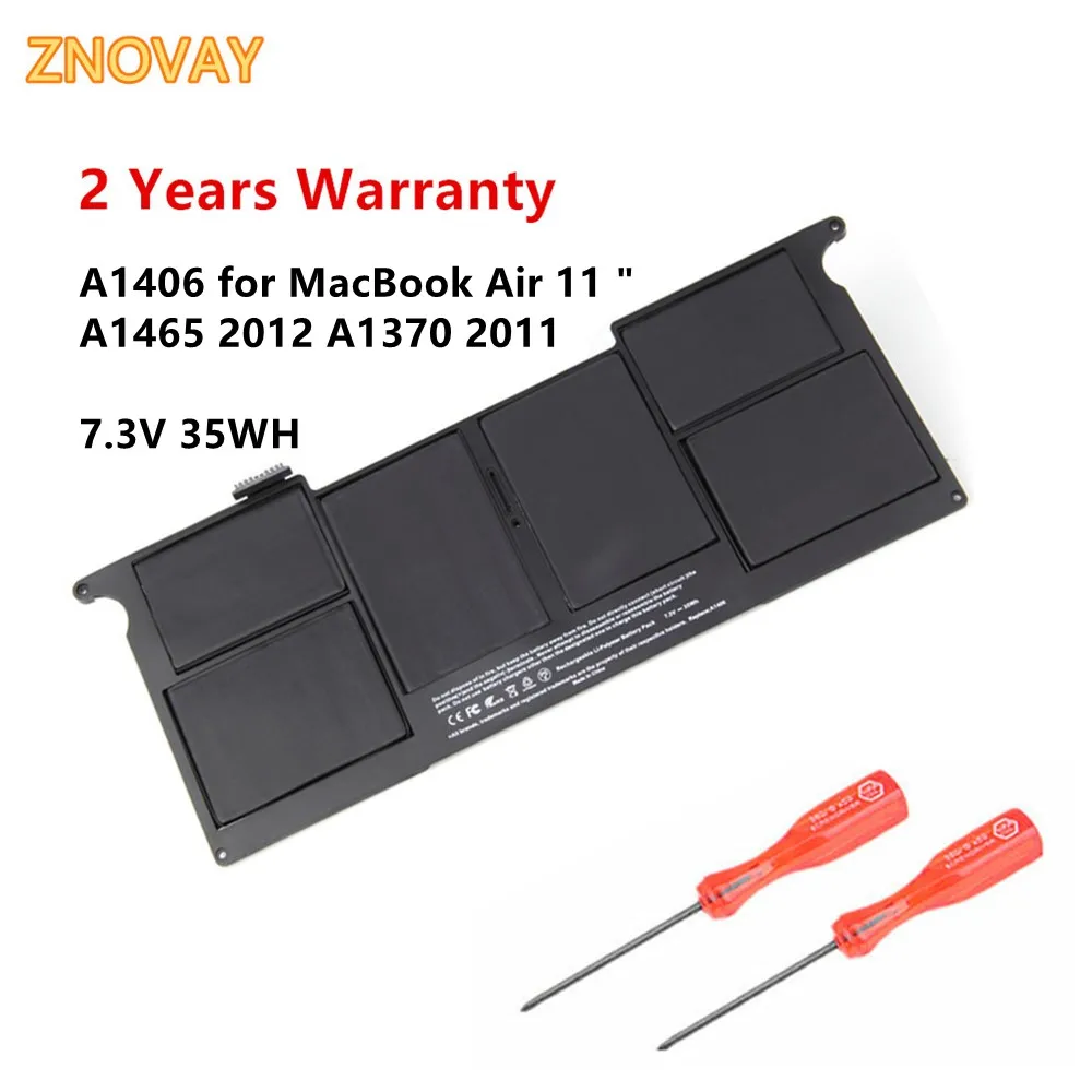 7.3V 35WH A1406 New Laptop Battery for Apple MacBook Air 11