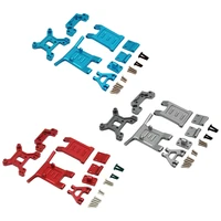 rc car metal front and rear shock absorber bracket and bumper set accessories for wltoys 112 124016 124018 rc car