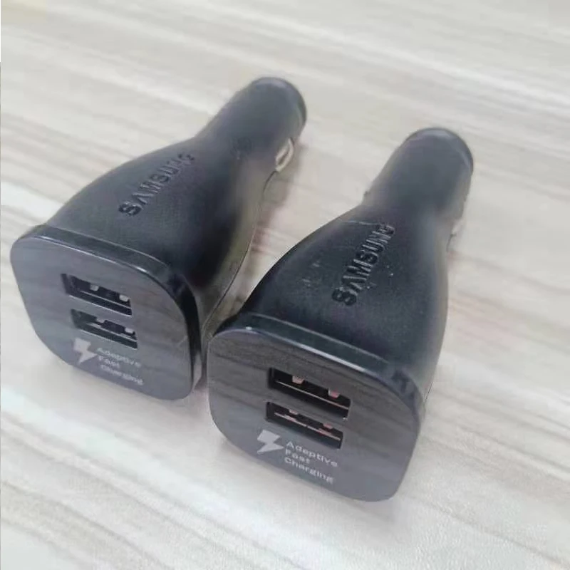 Фото Оригинальное зарядное устройство Samsung для машины двойной USB адаптивный быстрый Оригинальное зарядное устройство Samsung для машины двойной USB адаптивный быстрый