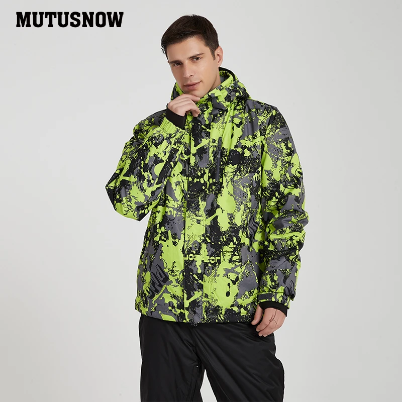 Мужская лыжная куртка Новые ветрозащитные непромокаемые дышащие утолщенные