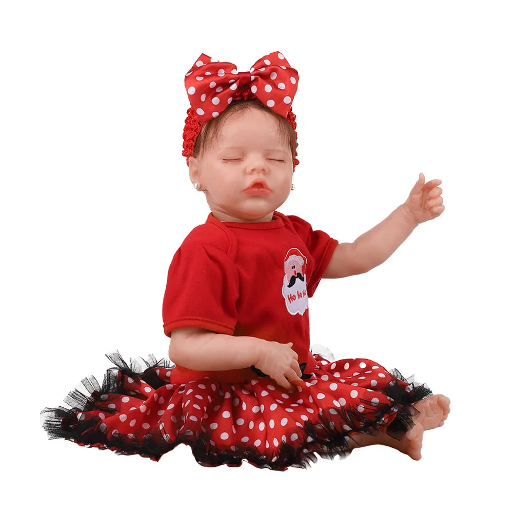

Hoomai новые Reborn Baby 17 дюймов силиконовые реалистичные куклы Bebe Reborn для детей подарок на день рождения игрушка