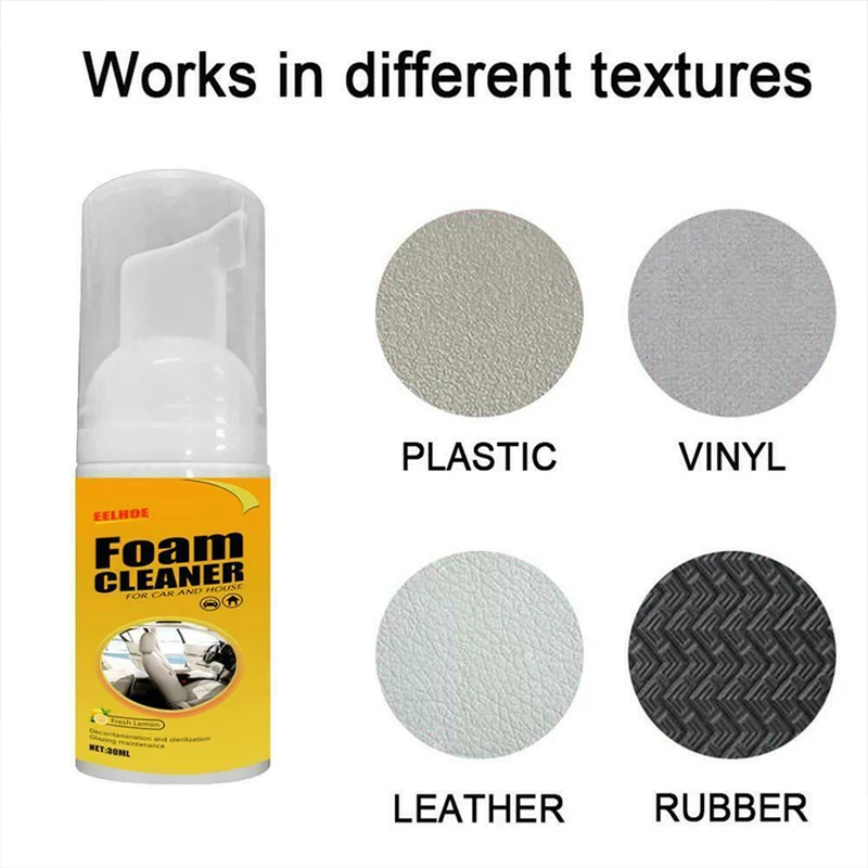 

30ml Multi-purpose Foam Cleaner Anti-aging Cleaning Automoive Car Interior Home Cleaning Foam Cleaner Home Cleaning Foam Spray