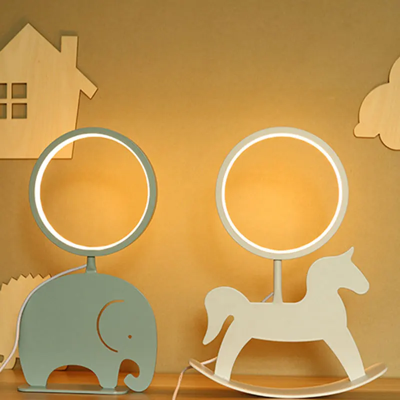 Светильник в виде лошади слона стильный светильник ночник 2019 USB питание домашнее