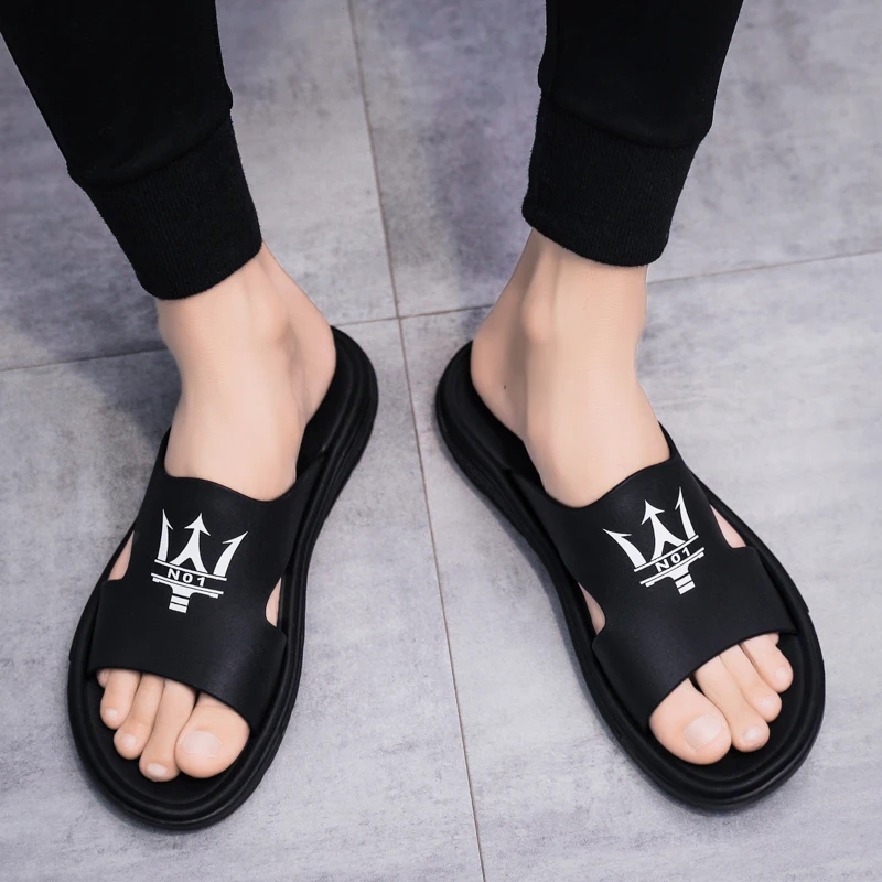 

Shoes For Men Non-slip Fashion Men's Summer Shoes Breathable Men Casual High Quality Flip Flops Classy Indoor Slippers Male Shoe