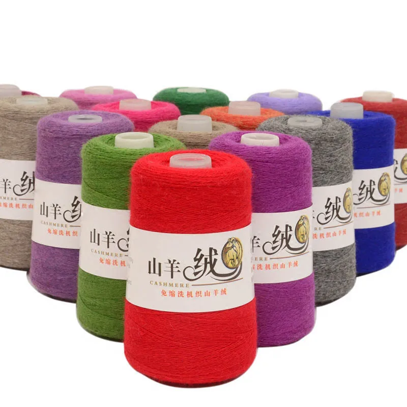 100 г 26s/2 шерстяная кашемировая пряжа Высококачественная для ручного вязания