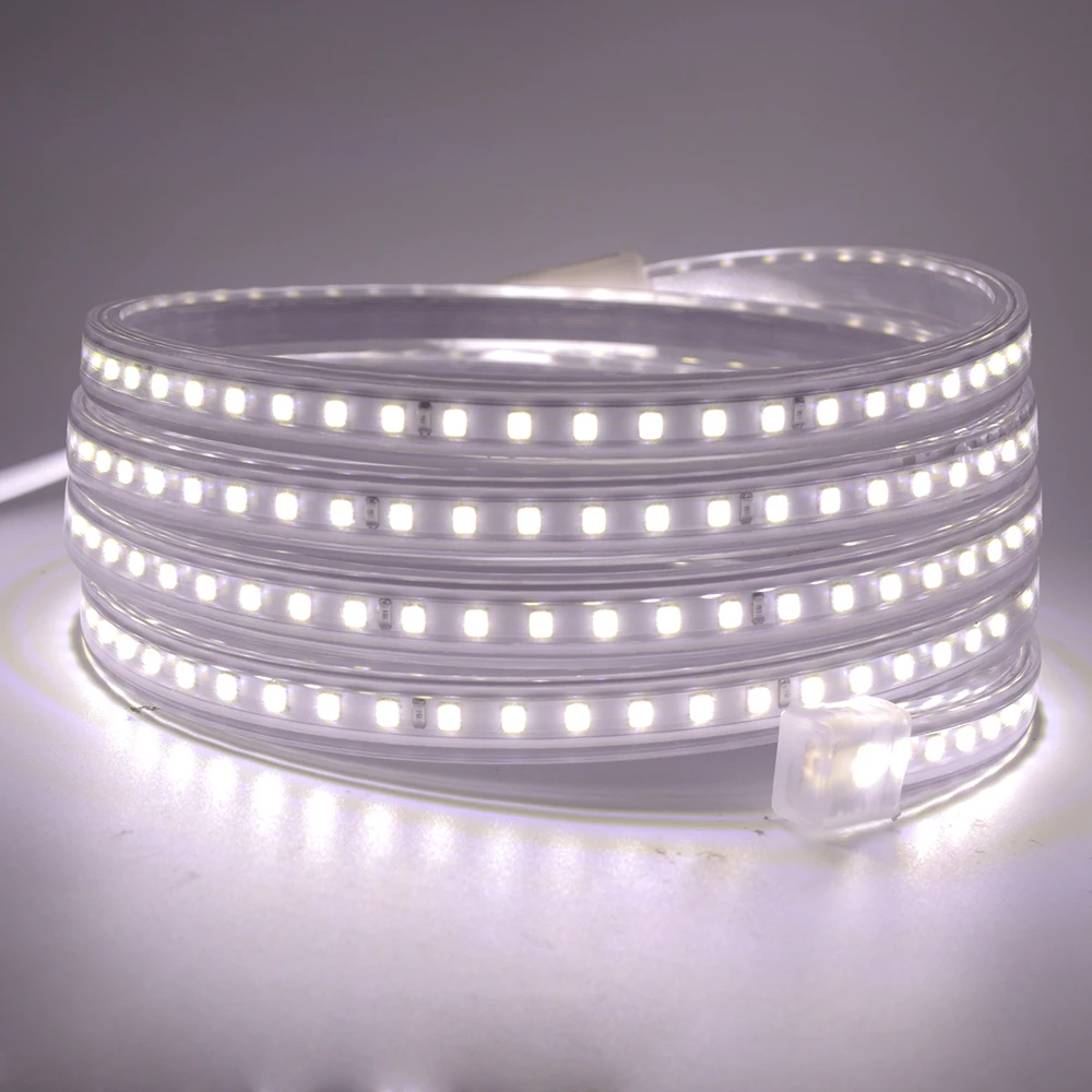 

Super Bright LED Strip Light 120LED 220V Waterproof 2835 High Safety Flexible LED Ribbon Light with EU Plug Lamp Home Decoration