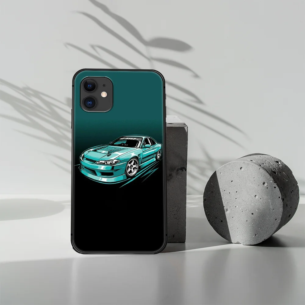 

JDM Car Auto logo Phone Case Cover Hull For iphone 5 5s se 2020 6 6s 7 8 12 mini plus X XS XR 11 PRO MAX black Funda Luxury