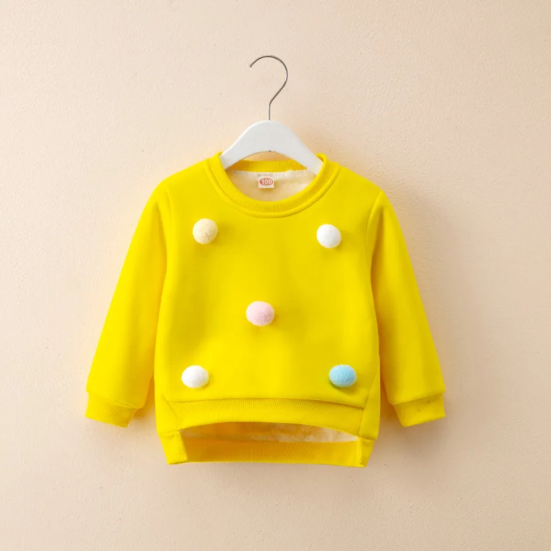 Толстовка для маленьких девочек пальто мальчиков осенняя футболка с длинным