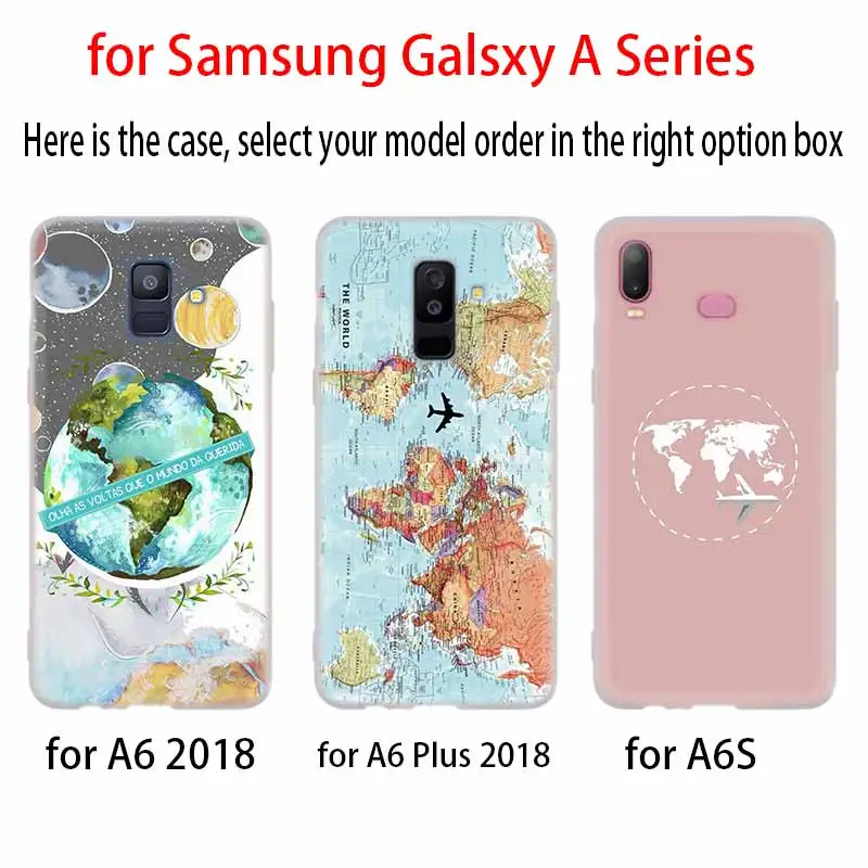 Карта мира путешествия планы силиконовый чехол Обложка для Samsung A50 A70 A80 A30 A40 A90 A6 A8