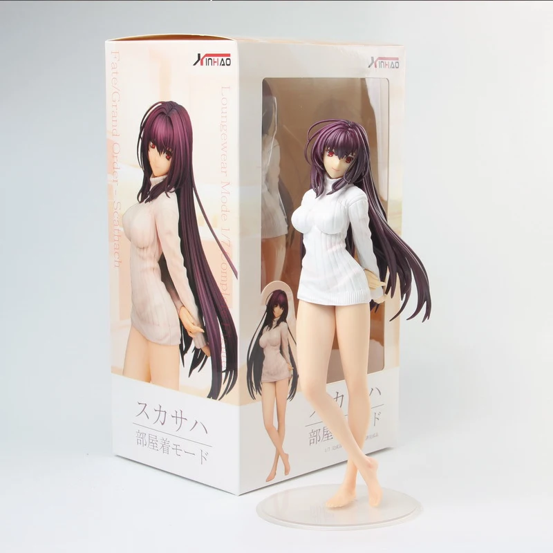 

Fate Grand Order Anime Figure ScÃ¡thach Sexy Plush Half-Length Home Outfit Ver Mature Sexy Beautiful Girl Hentai Figure Model Toy