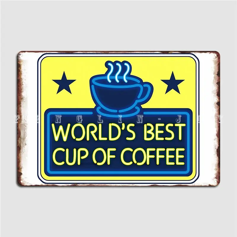 

Лучший в мире, чашка кофе, как на эльфе, металлический знак, настенная табличка, кинотеатр, кухня, домашний персонализированный жестяной зна...