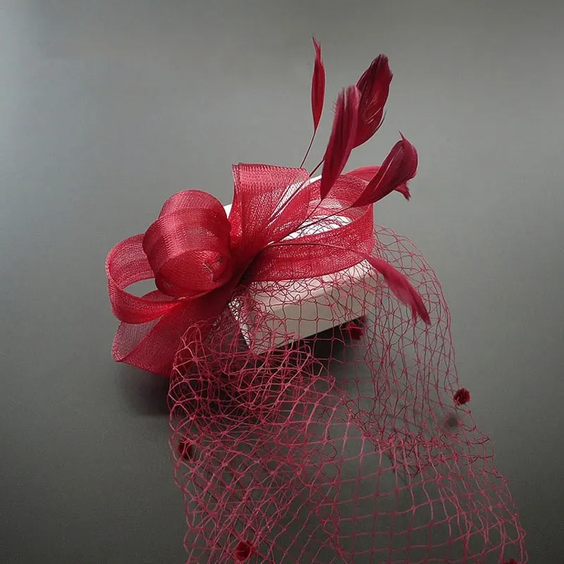 Аксессуары для волос в европейском стиле элегантные свадебные заколки с вуалью и