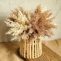 6pclot high quality plastic artificial flowers home room autumn deocration wedding bouquet decor accessories coffee fake flower