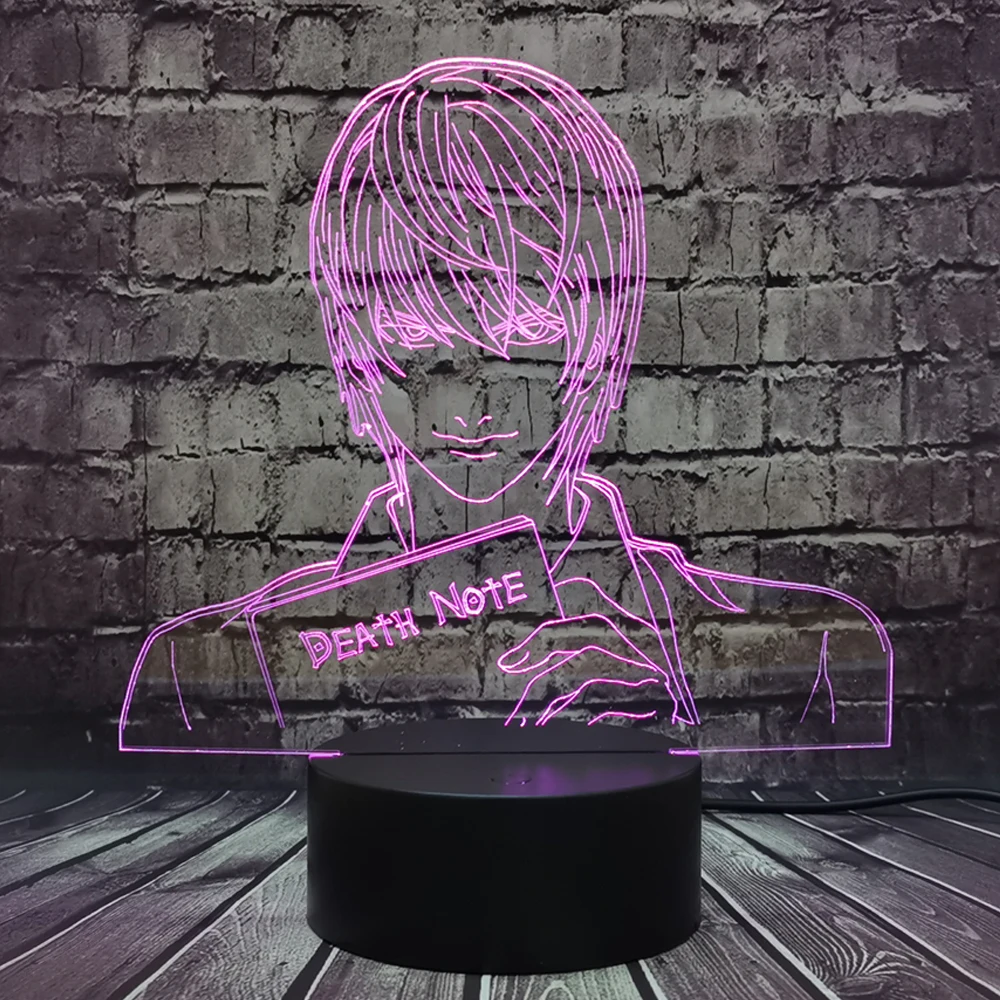 Горячая Распродажа! Классная яркая Фигурка Death Note новый мультяшный ночник Yagami