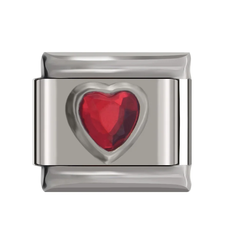 Итальянский шарм-браслет ширина 9 мм из нержавеющей стали | Украшения и