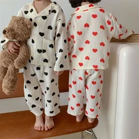 girl boys pajamas suits kids baby 2021 sweetheart winter autumn thicken nightclothes sleepwear pajamas sets cotton children clot