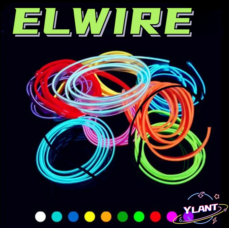 

Ylant EL Wire Neon Light Novelty Light Neon LED lamp Flexible Rope Tube LED Strip String light Car Decoration With 6mm Sewing