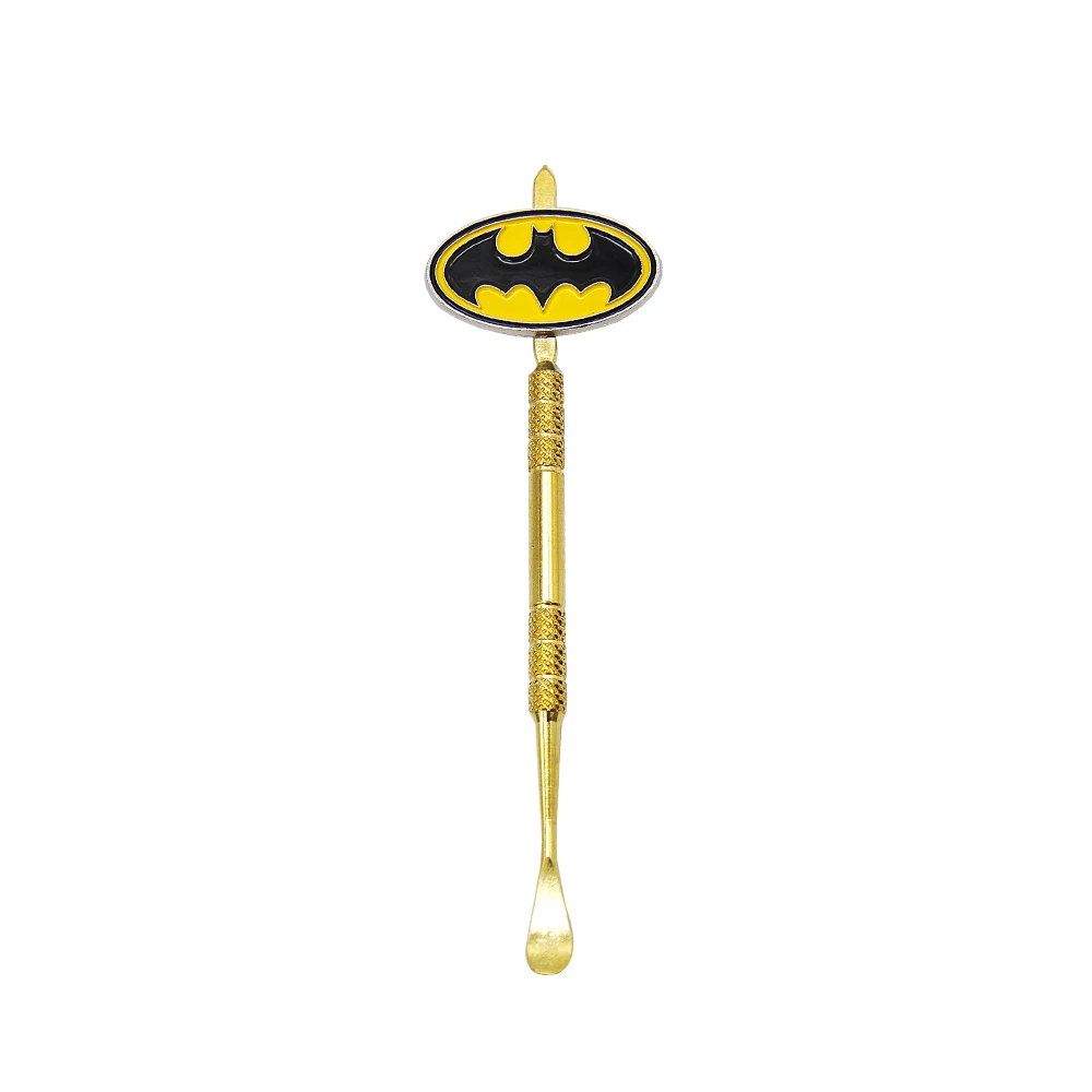 bat-Gold HORNET нержавеющая сталь карбюратор крышка Dabber воск масло папа инструмент 4,7 дюймов ручка масло воск каверс инструмент концентраты курительная вода труба - Цвет: bat-Gold