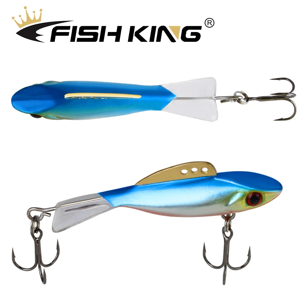 FISH KING 1PCS Winter Ice Fishing Lure Jig Bait Balancer Isca Artificial Hard Baits Jigging Balanced Perch Pike Fishing Tackle