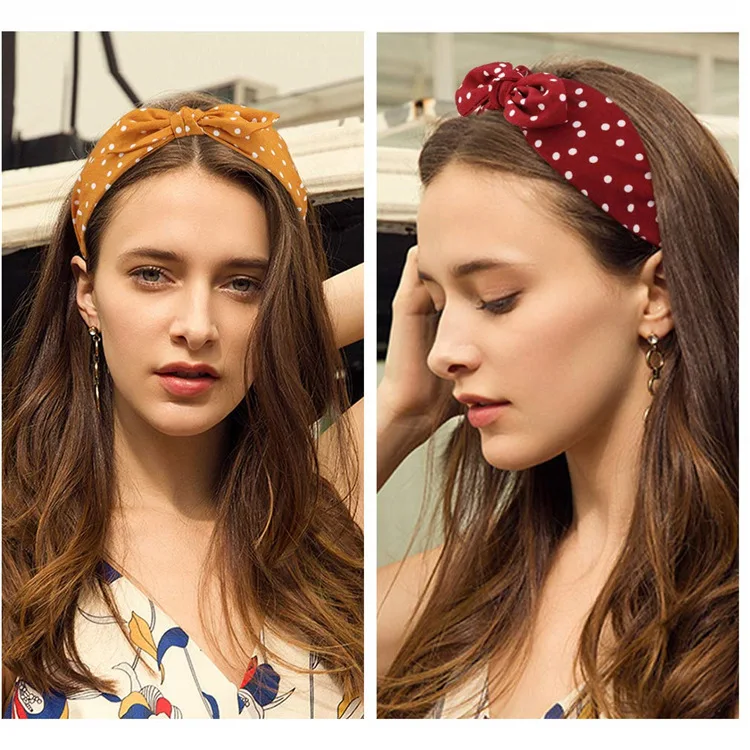 2020 New Korea Chic Hair Accessories For Women Retro Bowknot Head Band Fashion Luxury Hairhoop |