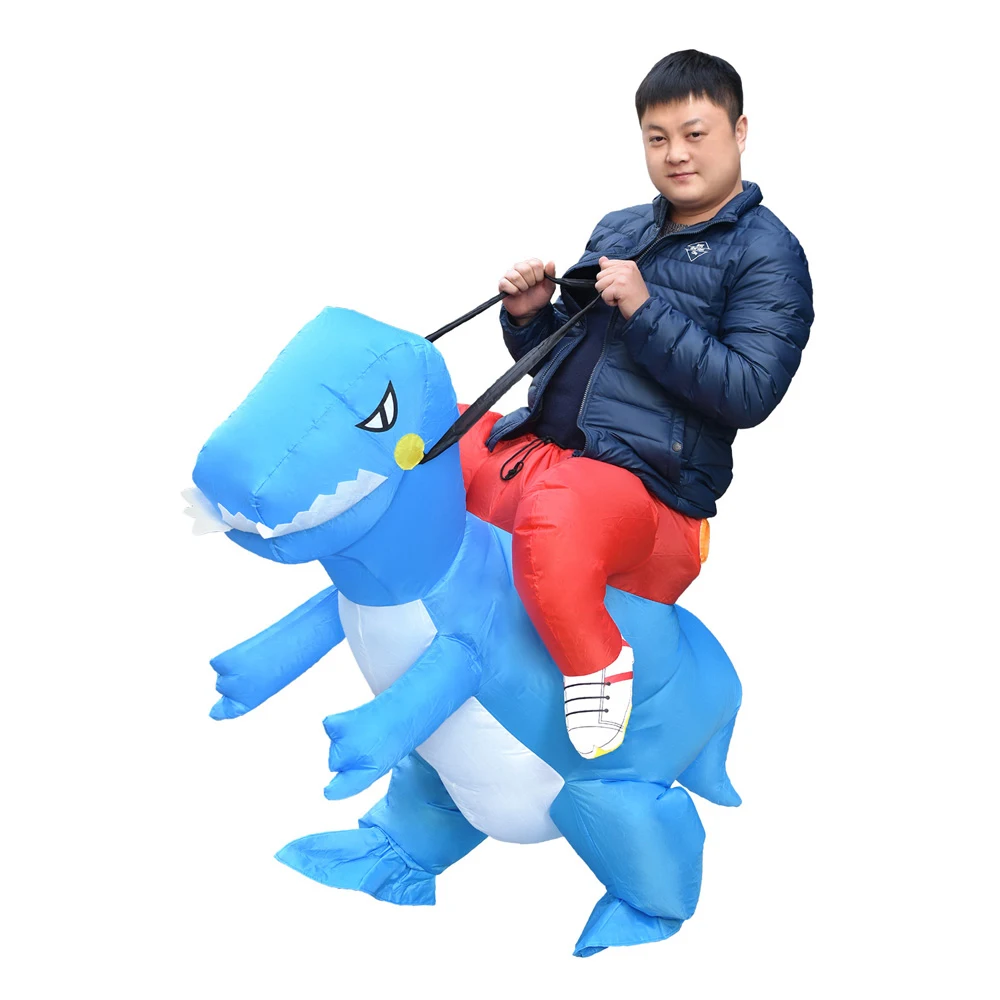 JYZCOS TRex Purim платье Хэллоуин динозавр надувные костюмы дракон взрослый езда