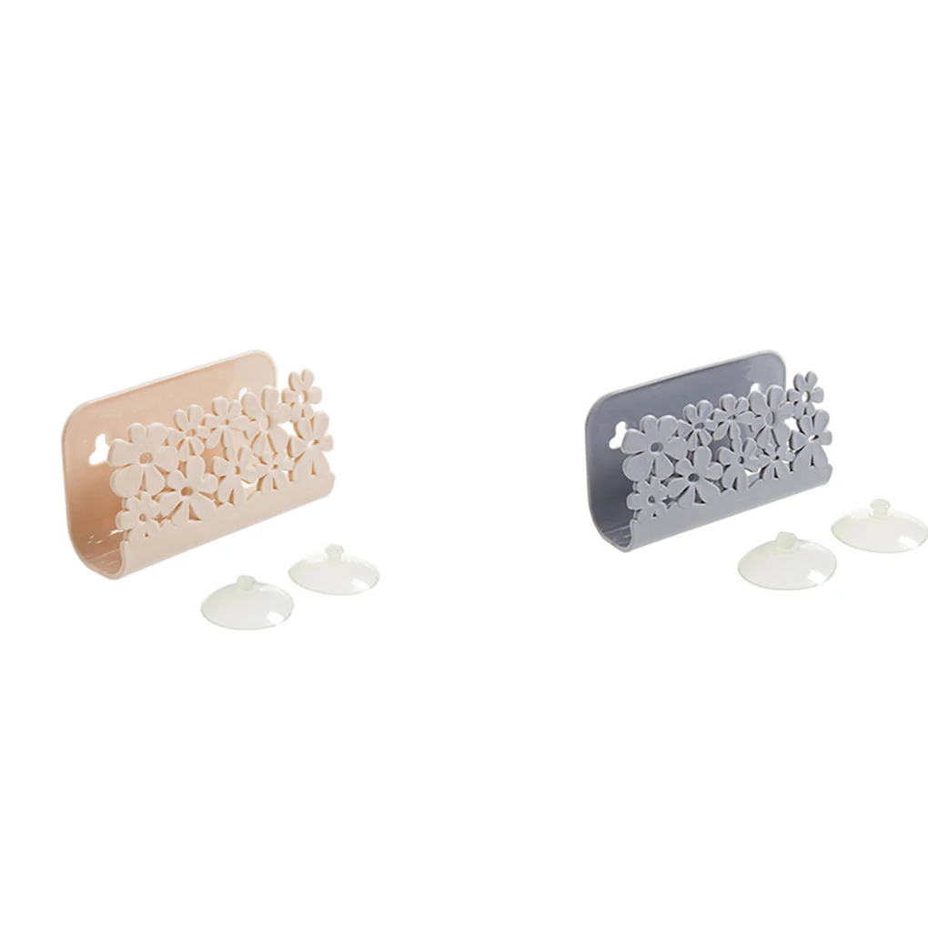 

Kitchen Bathroom Drying Rack Toilet Sink Suction Sponges Holder Rack Suction Cup Dish Cloths Holder Scrubbers Soap Storage
