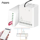 Блок управления Aqara LLKZMK11LM, двухсторонний модуль управления, беспроводное реле управления, для умного дома, приложение home, модуль управления