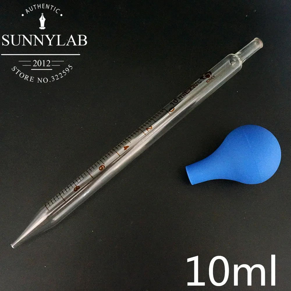 Бесплатная доставка 10 мл химия Лаборатория стеклянная пипетка капельница с