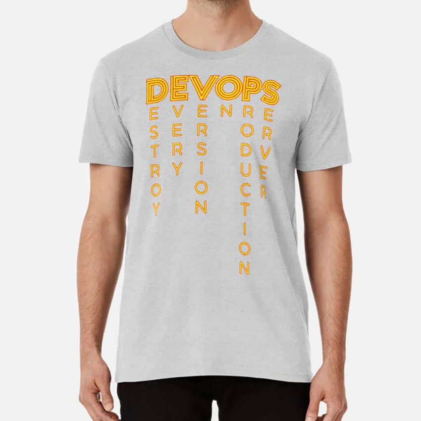 Серый DEVOPS-настоящее определение DEVOPS футболка devops компьютерный nerd Программист-фанат Забавный саркастический классный милый Программирование - Цвет: Серый