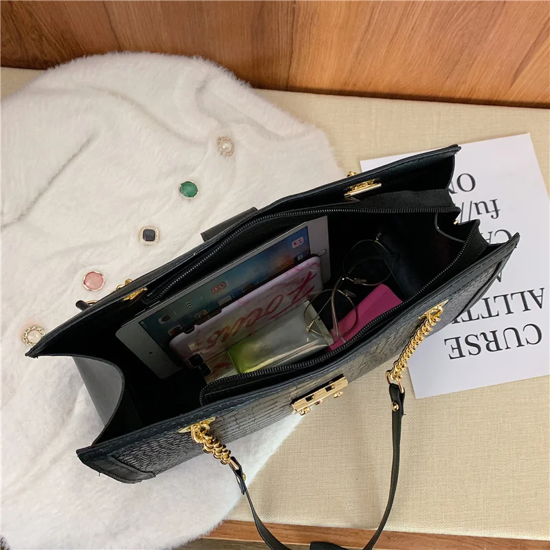 Роскошная сумка на плечо для женщин модный вместительный мессенджер из