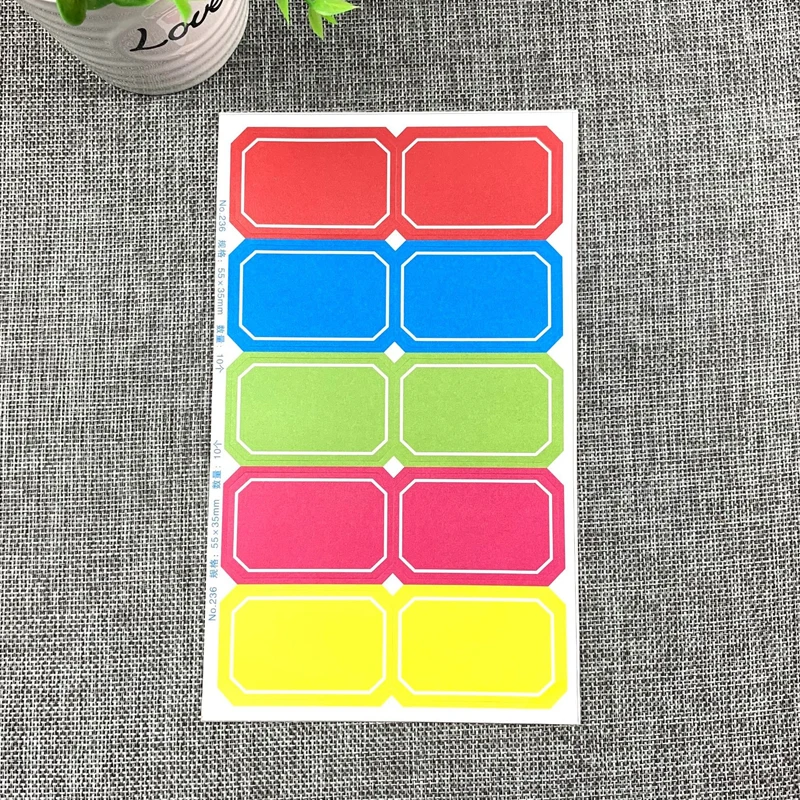 

10 листов/партия, самоклеящиеся ярлыки 35 х55 мм