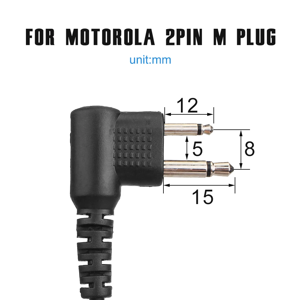 10 шт. Retevis 2 Pin PTT MIC Walkie Talkie наушник с шумоподавлением для Motorola GP68 GP88 SP10 SP21 HYT |