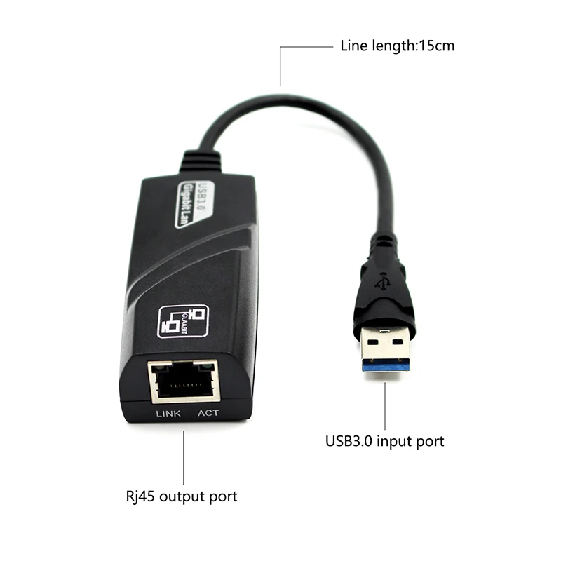 Адаптер Ethernet с USB на RJ45 2 0/3 0 сетевой адаптер Lan 10/100/1000 Мбит/с для Macbook ПК Win 7 8 10