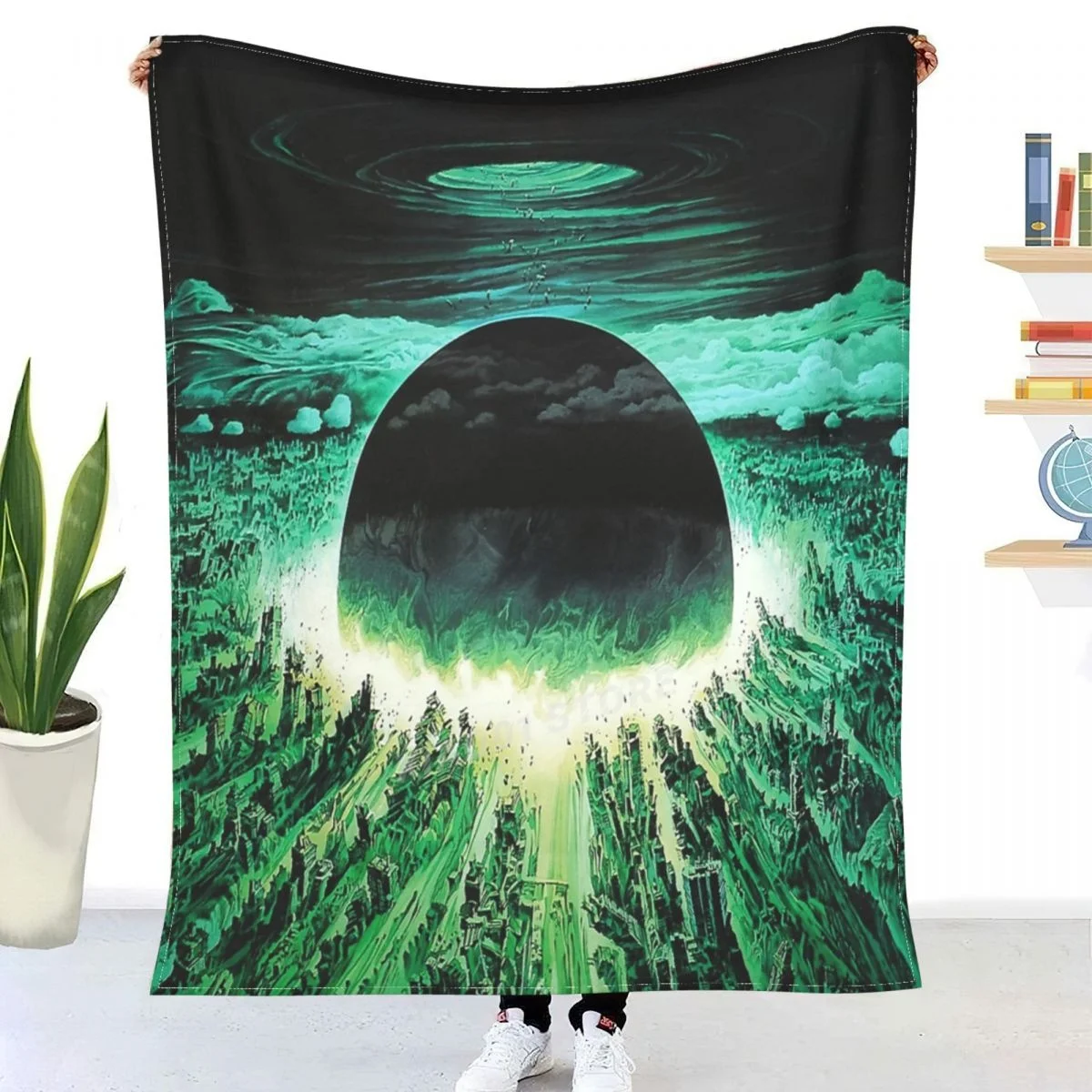 

Akira Awakens Explosion B1 Throw Blanket Sherpa Blanket Bedding soft Blankets