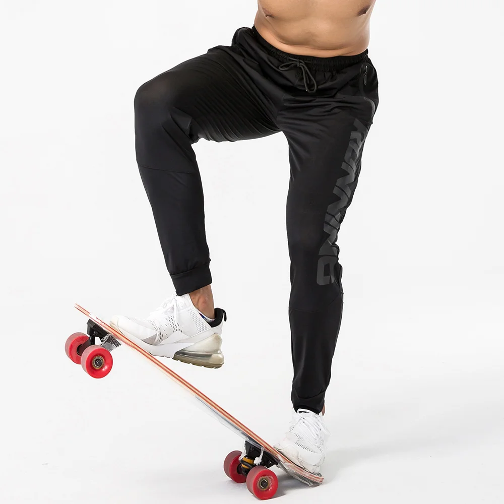 Men's Ice Silk Breathable Jogging Pants Sports Trousers Track Pants Gym Fitness Sweatpants Male Bodybuilding Training Bottoms