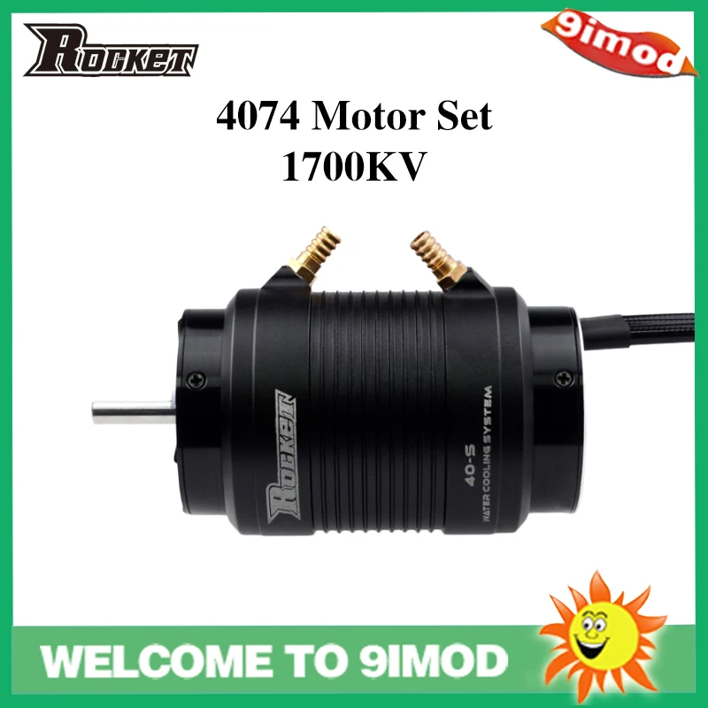 Новое поступление бесщеточный водонепроницаемый мотор Rocket 4074 1700KV 4P с крышкой