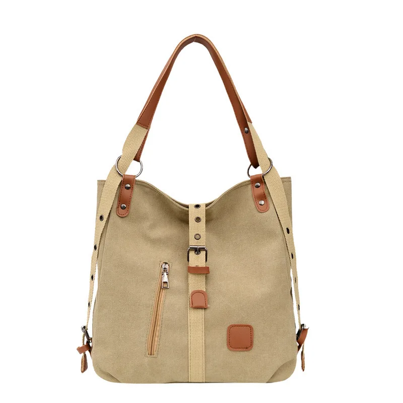 

Холщовые женские сумки на плечо, многофункциональная Повседневная дамская сумочка, вместительные дорожные школьные портфели для студенто...
