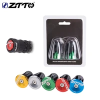 ztto mtb road bicycle handlebar end plugs handlebar caps aluminum alloy handle grip bar end stoppers red blue gold 123mm