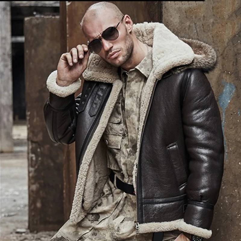 Брендовая одежда из вельвета Сезон зима теплое пальто для мужчин теплая кожаная