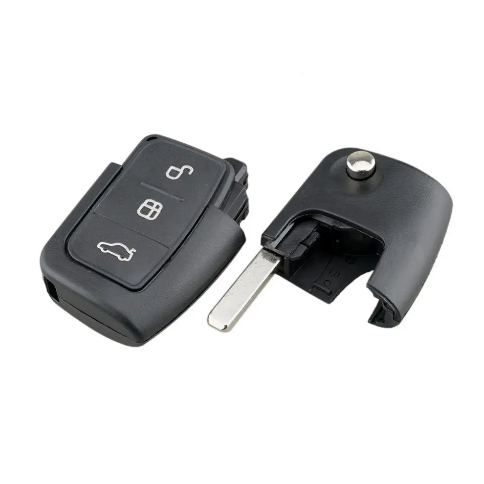 3 кнопки автомобиля брелок чехол Замена оболочки с HU101 лезвие Флип складной пульт