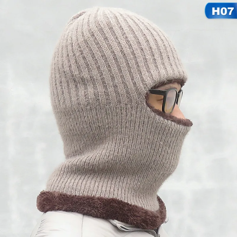 

Winter Knit Warm Motorcycle Camouflage Mask Hat Hooded Outdoor Cycling Windproof Face Caps Helmet For Women Men