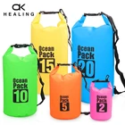 Водонепроницаемый рюкзак из ПВХ для дайвинга, складной мешок для плавания для мужчин и женщин, рафтинг, река и океан, 2 л, 5 л, 10 л, 20 л, 30 л