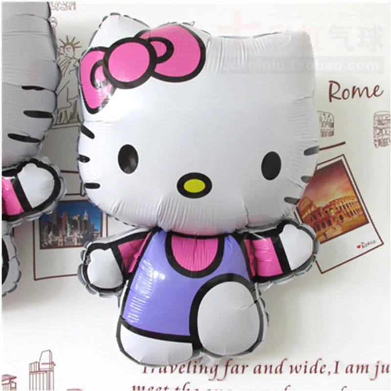 114*70 см Большой размер hello kitty кошка фольгированный шар/85*50 см Средний Мультфильм Свадьба День рождения надувные декорации для вечеринки воздушный шар