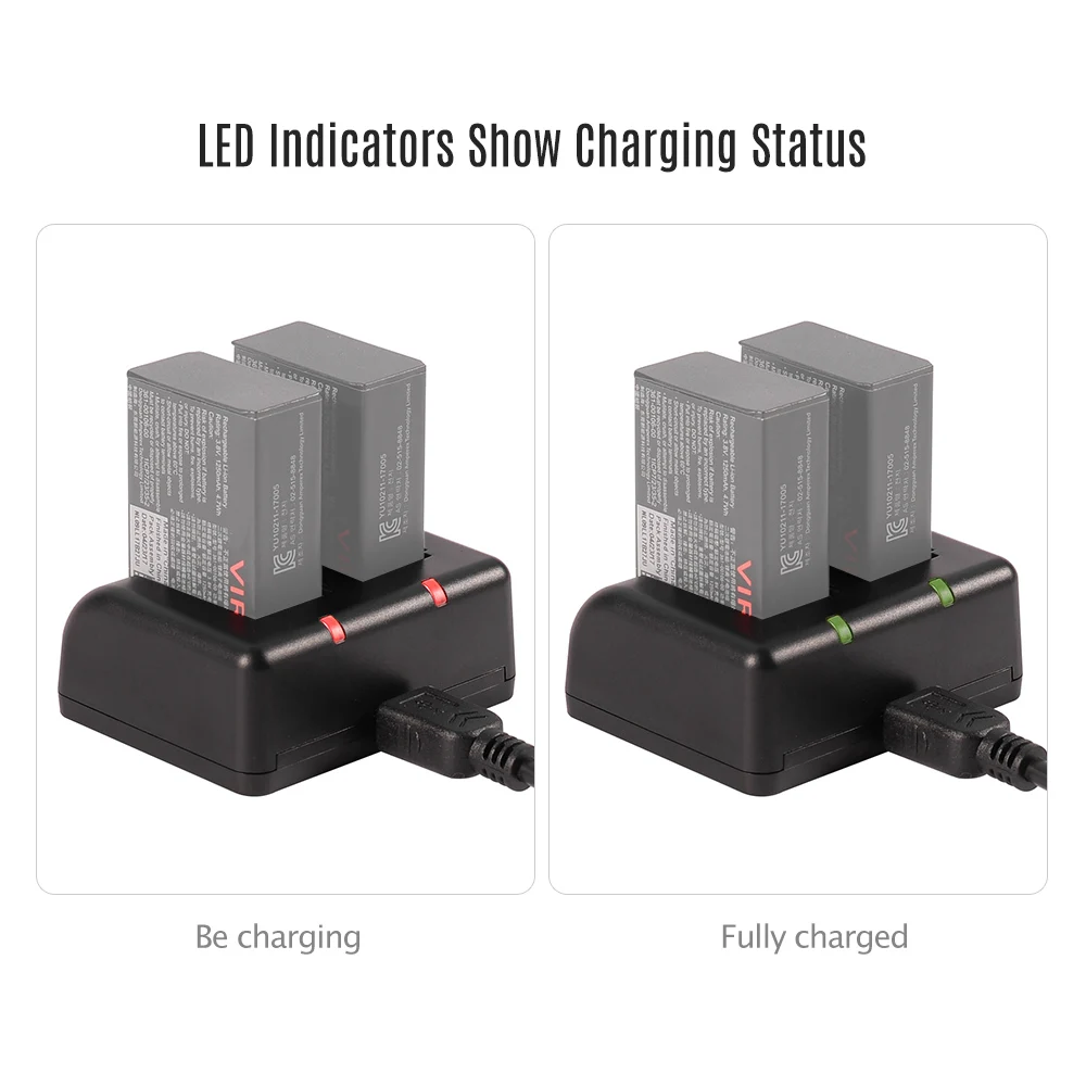 Зарядное устройство Andoer для панорамной камеры зарядное Garmin Virb 360 | Электроника