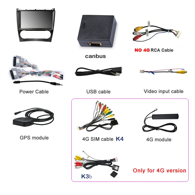 

For Mercedes Benz C Class W203 C200 C230 C240 C320 C350 CLK W209 2005-2009 2 Din Car Multimedia Player Android 10 GPS Autoradio